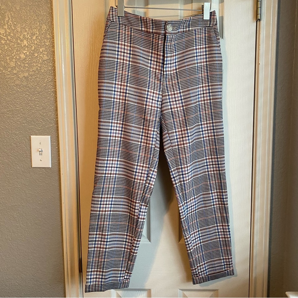 EUC Anthropologie Plaid Pants, size US 2